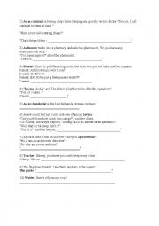 English Worksheet: Jobs - Warmer - Jokes