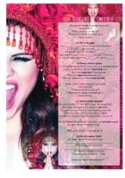 English Worksheet: Selena Gomez - Come and get it