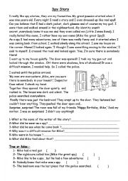 English Worksheet: A Spy Story