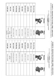 simple past regular verbs gap filling speaking