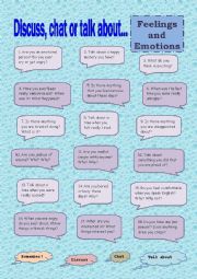English Worksheet: FEELINGS AND EMOTIONS