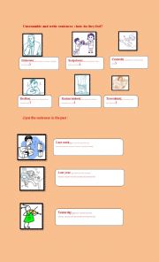 English Worksheet: what the matter? emotions