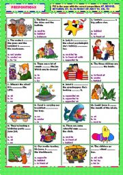 Prepositions (+ key)