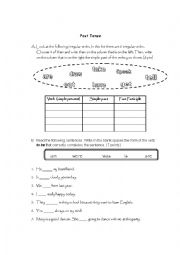 English Worksheet: Past tense