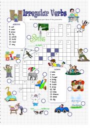 Crosswords - Past Simple - Irregular Verbs