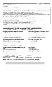 English Worksheet: Mystery cases