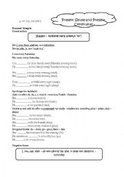 English Worksheet: Present simple and present continuous