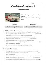 English Worksheet: Conditional sentence II