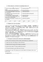 English Worksheet: Five pages of Advanced grammar and vocabulary tasks