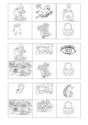 English Worksheet: Little Red Riding Hood bingo