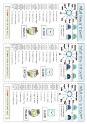 English Worksheet: What time is it now?