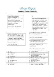 English Worksheet: Reading Comprehension - Advertisements