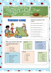 English Worksheet: School is out. Plans for summer