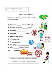 RULES IN THE CLASSROOM