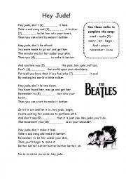 English Worksheet: Hey Jude Song