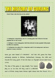 English Worksheet: The History of  Curling