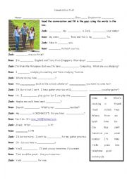 English Worksheet: Conversation Test