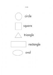English Worksheet: Shapes
