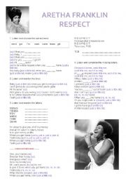 English Worksheet: Aretha Franklin - Respect