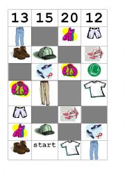 English Worksheet: Maze: Clothes