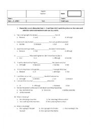 English Worksheet: test