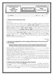 English Worksheet: Ordinary Test