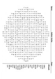 Verb Word Search