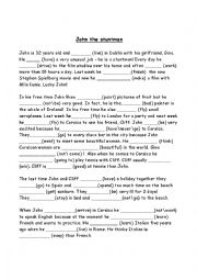 English Worksheet: Tenses review of Elementary level