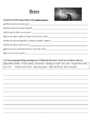 English Worksheet: Brave