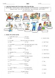English Worksheet: PRESENT SIMPLE FOR ROUTINES (+/-/?) + ADVERBS OF FREQUENCY