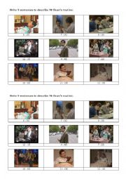 English Worksheet: Mr Beans life