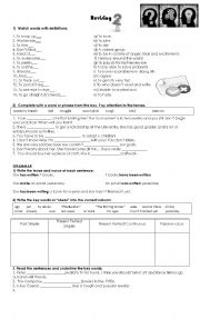 English Worksheet: New Headway Intermediate 4th Edition Units 7-8