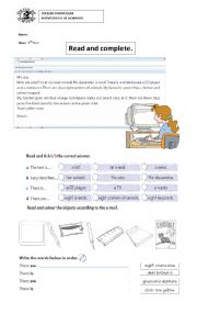 English Worksheet: Reading 