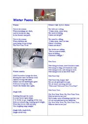 Winter Poems + Questions