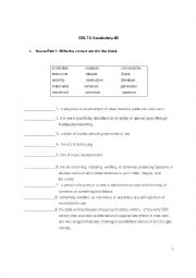 English Worksheet: Deltas Key to the Next Generation TOEFL Test Reading 2 Vocabulary Test