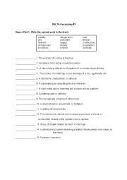 English Worksheet: Deltas Key to the Next Generation TOEFL Test Reading 3 Vocabulary Test