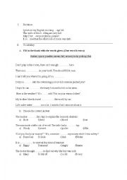 English Worksheet: multiple choice tests 