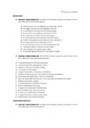 English Worksheet: Paraphrasing modals and conditionals