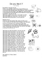 English Worksheet: Do you like it