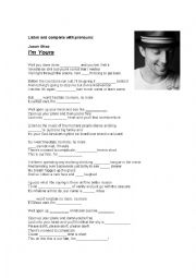 English Worksheet: Im Yours - Jason Mraz