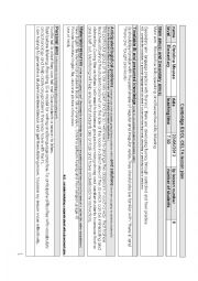 English Worksheet: Lesson Plan: Language Revision(collocations) and Receptive Skills