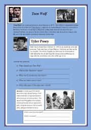 English Worksheet: Teen Wolf