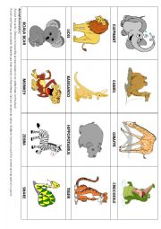 Animal flashcards 1 & Game