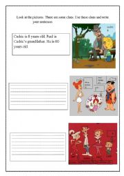 English Worksheet: Family members