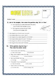 English Worksheet: Present perfect time expressions