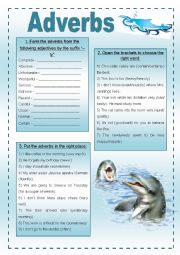 English Worksheet: Adverbs