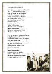 English Worksheet: The scientist (Coldplay)