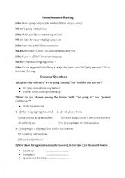 English Worksheet: Consciousness Raising Activity