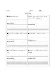 SOAPStone Graphic Organizer