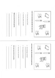 English Worksheet: There is & there are
